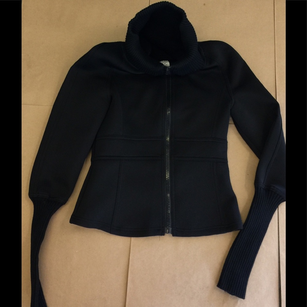 ZARA BLACK ANTARCTIC CAPSULE COLLECTION NEOPRENE JACKET